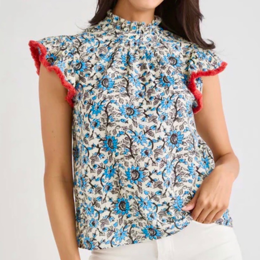 * NWT THML Flutter & Fringe Top